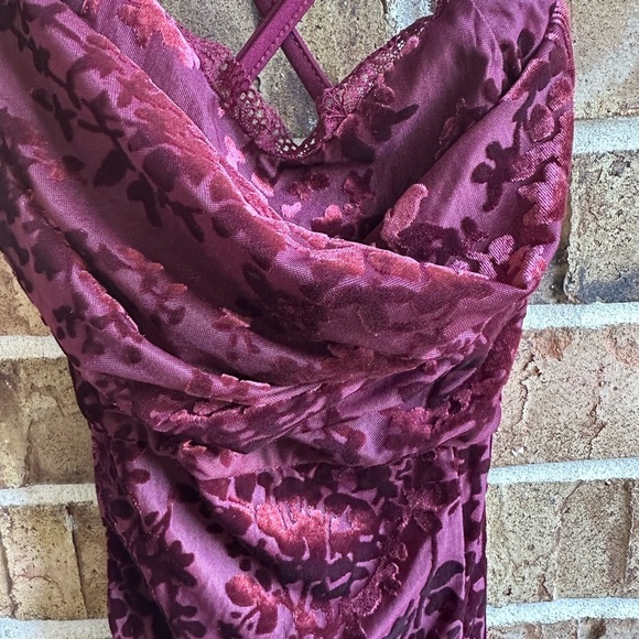 Cider Deep Red Floral Scarf - Picture 5 of 9
